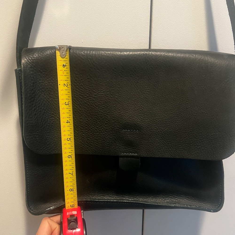 Kate Sheridan x TOAST Dark Forest Green Pebbled Leather Crossbody Bag - Picture 8 of 8